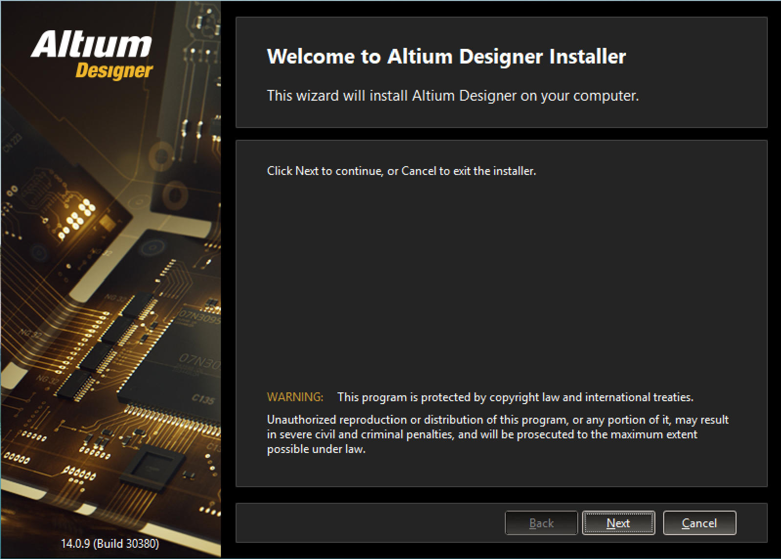 Altium Designer 安装前注意事项截图